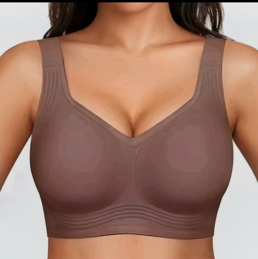 Plus Size Push Up Bra – Seamless, Wireless & Breathable