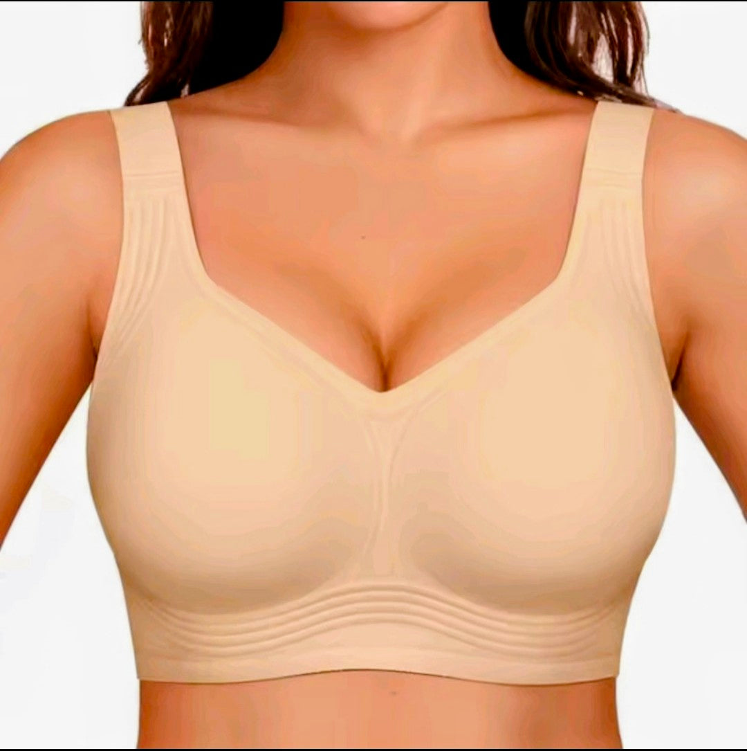 Plus Size Push Up Bra – Seamless, Wireless & Breathable